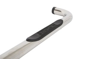 Chevrolet Silverado Nerf Bars - Dee Zee - 3 In. Round Stainless - Polished - `14-`18